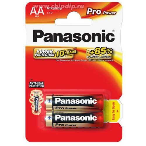 Батарея AA Panasonic LR6 PRO POWER