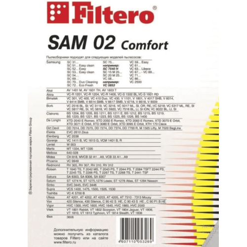 Filtero SAM 02 (4) Comfort