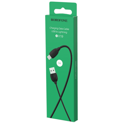 Кабель Type-C на iPhone 8pin (lightning) Borofone BX79, силикон, черный