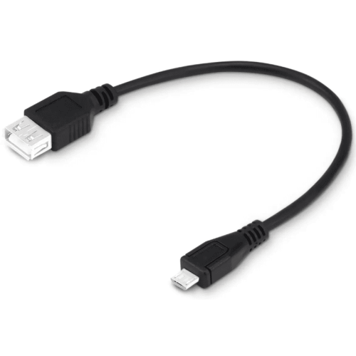 Кабель USB 2.0 USB AF- Micro BM (0,2 м) Buro для OTG устройств (пакет)