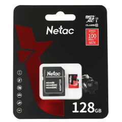 Карта памяти micro SDXC 128Gb P500 Extreme Pro Class 10 UHS-I U3 Netac