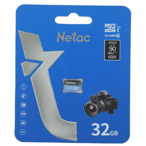 Карта памяти micro SDXC 32Gb P500 Class 10 UHS-I U1 Netac