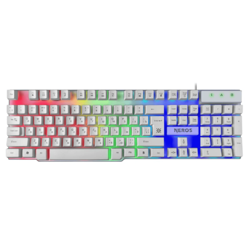 Клавиатура (USB) Defender NEROS GK-147 белый