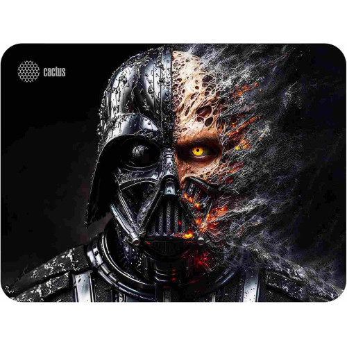 Коврик для мыши Cactus Darth Vader ткань/резина (400x300x3 мм) (Черный/рисунок)