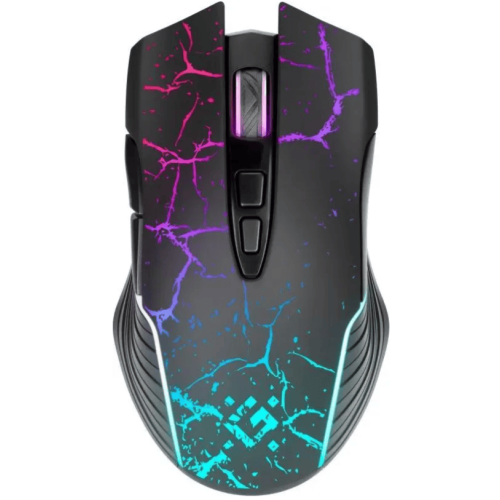 Мышь беспроводная (USB)  Defender оптическая Commander GM-511 7 кн. (игровая) (черный) 1600 dpi, под