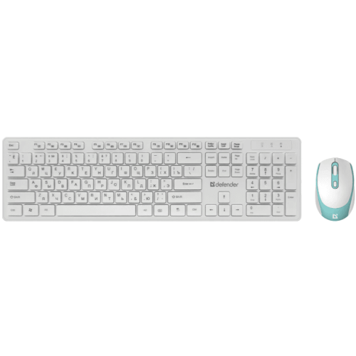 Набор клавиатура+мышь беспр. (USB) Defender AUCKLAND C-987 (белый)