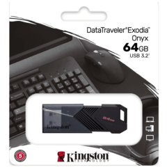 Накопитель Flash Drive USB 3.2 64 Gb Kingston Traveler Exodia Onyx DTXON