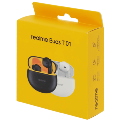 Наушники Bluetooth (TWS) вкладыши Realme с микрофоном Buds T01