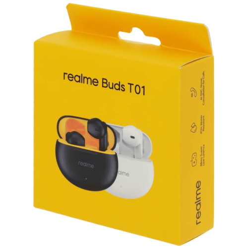 Наушники Bluetooth (TWS) вкладыши Realme с микрофоном Buds T01