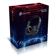 Наушники проводные полноразмерные Oklick с микрофоном HS-L315G