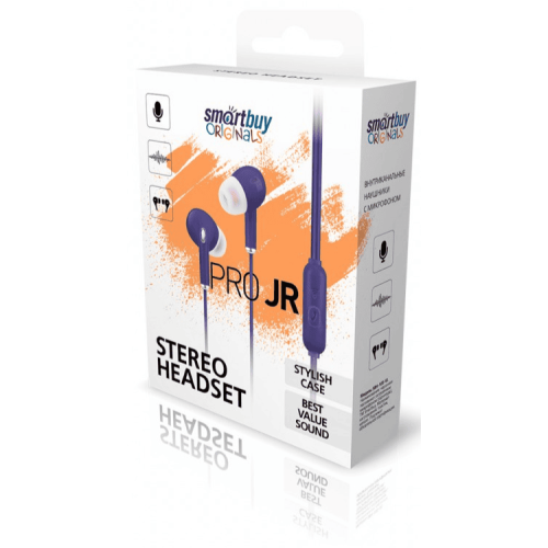 Наушники проводные Smart Buy Pro JR с микрофоном