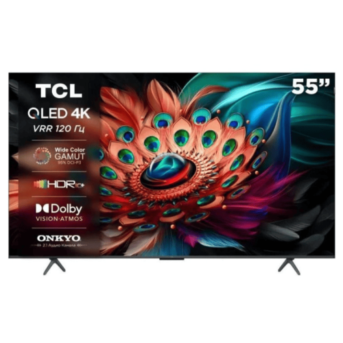 Телевизор 55" Smart TCL QLED 4K 55C655