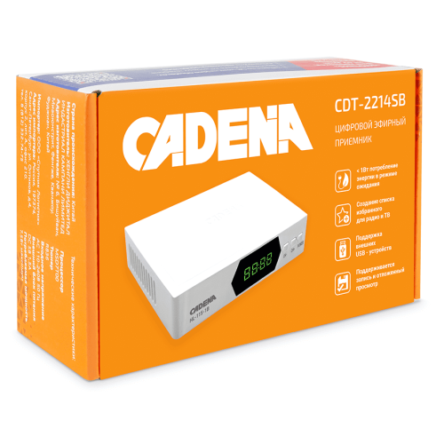 ТВ-ресивер Cadena CDT-2214SB DVB-T2