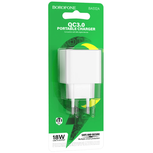 З/У на 1 USB порт QC 3.0 Borofone BAS12A